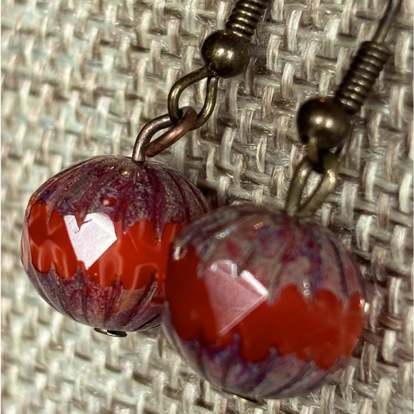 Autumn/Fall Pumpkin Earrings - NWT - Picture 6 of 9